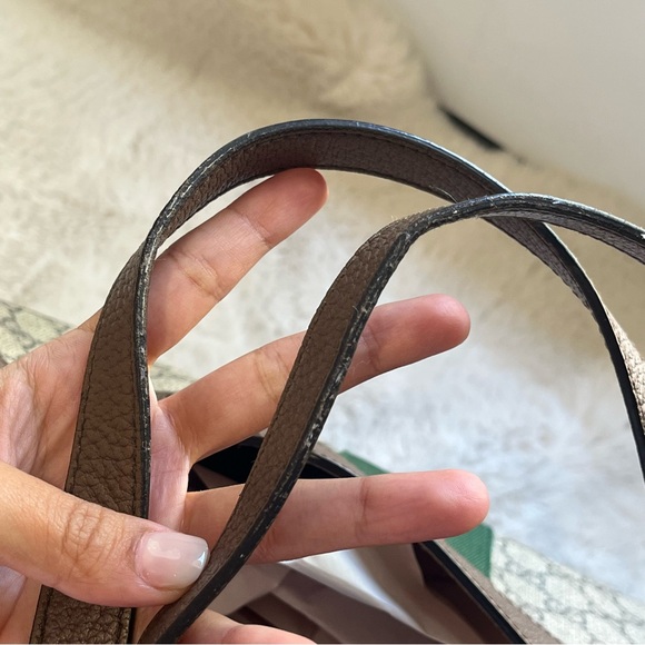 AUTHENTIC Gucci GG Supreme Monogram Web Ophidia Soft Tote Brown - Picture 16 of 16